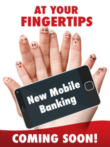 Fingertips Poster For Mobile Banking